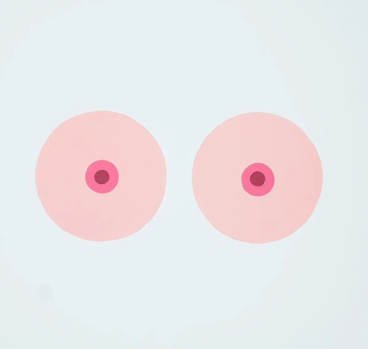Zeichnung zweier Brüste, Illustration zum Thema Brustrekonstruktion nach Krebs