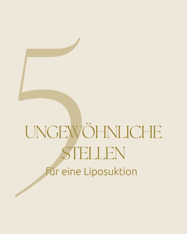 ✨5 ungewöhnliche Zonen für eine Liposuktion: Hast du davon schon gehört?  Liposuktion ist längst nicht mehr nur Bauch, Beine, Po.
Immer mehr Menschen entscheiden sich für kleinere Eingriffe an Bereichen, die oft unterschätzt werden, aber einen großen Unterschied machen können. 💛  📍 Kinn & Hals
📍 BH-Röllchen am Rücken
📍 Oberarme
📍 Knie-Innenseiten
📍 Knöchel & Fesseln  Mit der richtigen Technik erzielen wir harmonische Konturen, auch an vermeintlich „ungewöhnlichen“ Stellen.  Du willst mehr erfahren? Melde dich gern für ein persönliches Beratungsgespräch.